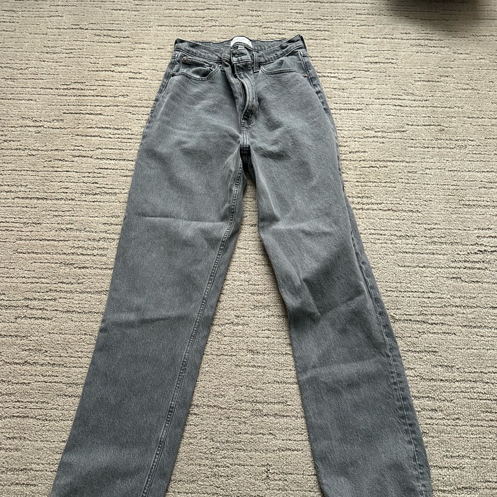 Abercrombie & Fitch Gray High Rise Women Jeans